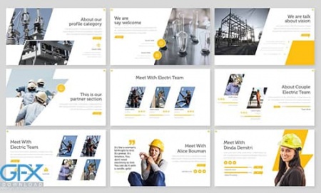 دانلود قالب های پاورپوینت رشته برق