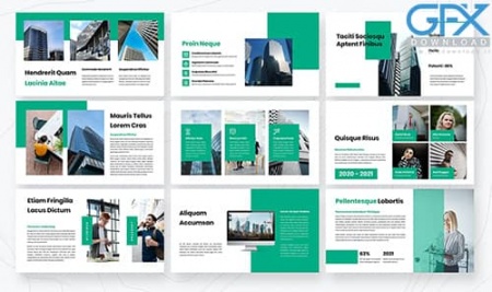 قالب پاورپوینت ساده سفید Konsultan 1