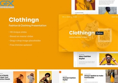 دانلود قالب پاورپوینت لباس