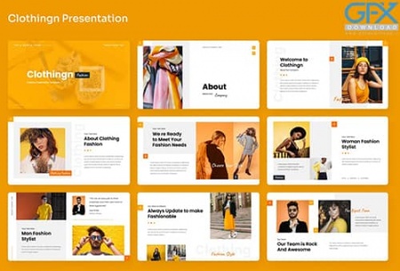 قالب پاورپوینت لباس Clothingn
