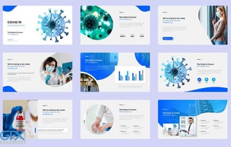 دانلود رایگان تم پاورپوینت کرونا