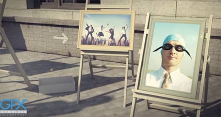 دانلود پروژه افتر افکت نمایش عکس در فضای شهر