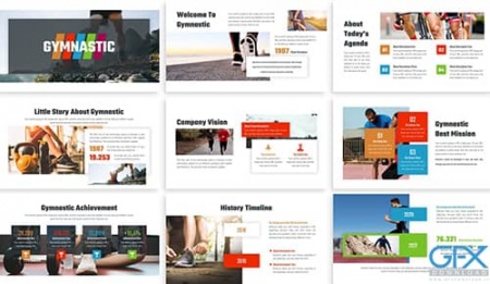 تم پاورپوینت ژیمناستیک