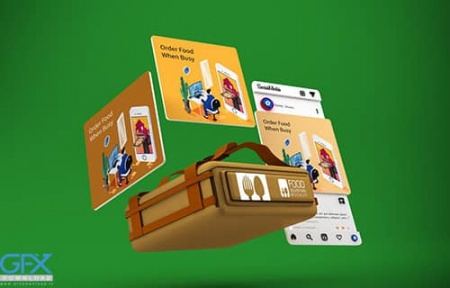 فایل لایه باز قالب اینستاگرام پیتزا