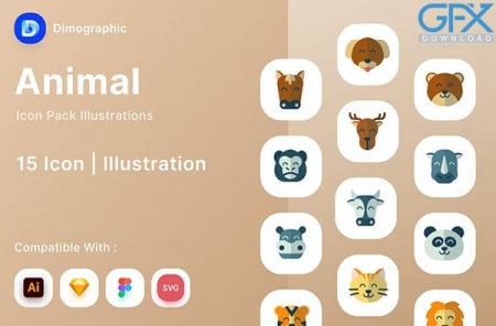 دانلود آیکون حیوانات