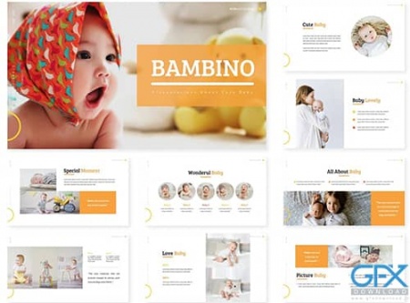 دانلود تم پاورپوینت نوزاد Bambino