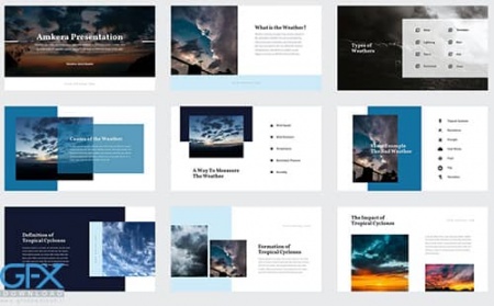 دانلود رایگان قالب پاورپوینت هواشناسی