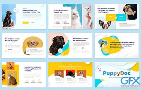 دانلود تم پاورپوینت حیوانات PuppyDoc
