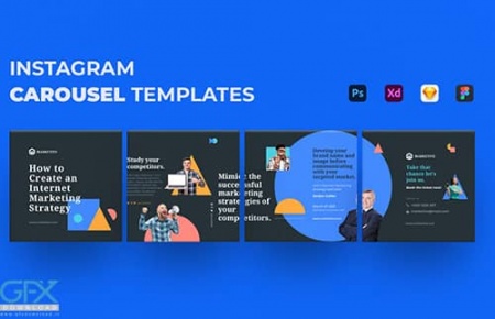 قالب پست اینستاگرام مارکتینگ