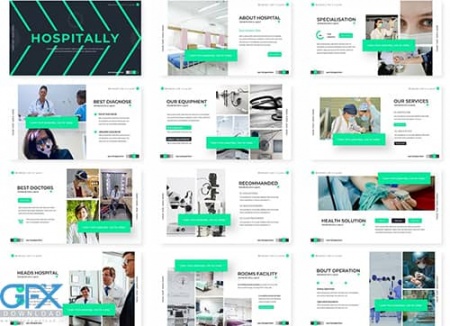 دانلود تم پاورپوینت بیمارستانی Hospitalally