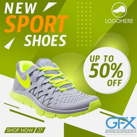 دانلود قالب آماده پست و استوری طرح فروشگاه کفش