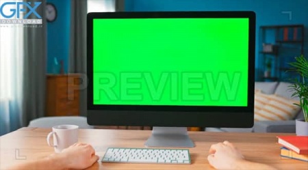 دانلود فوتیج پرده سبز کامپیوتر شخصی