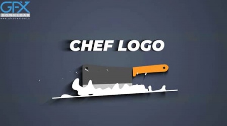 پروژه پریمیر لوگو با چاقوی سرآشپز