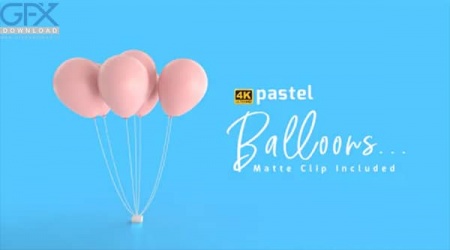 فوتیج بادکنک های پاستلی