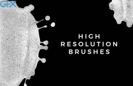 دانلود براش پاشیدن قطره های نقاشی در فتوشاپ