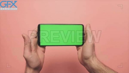 فوتیج پرده سبز موبایل افقی