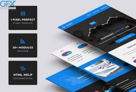 قالب آماده اینفوگرافیک رایگان خبرنامه