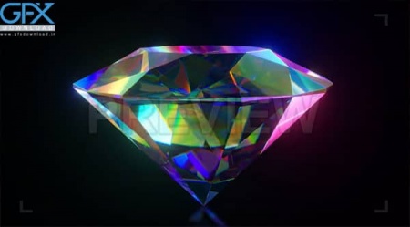 دانلود فوتیج چرخش الماس