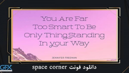 دانلود فونت نازک Space Corner