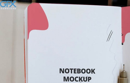 موکاپ لایه باز دفترچه یادداشت