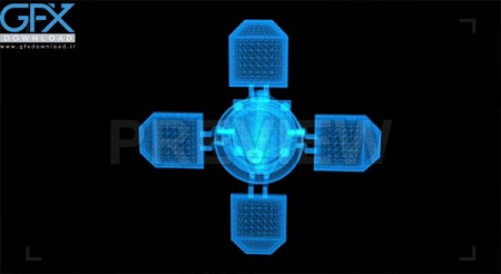 دانلود فوتیج ماهواره چرخان
