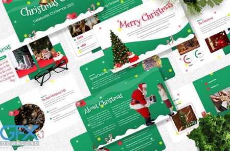 دانلود قالب پاورپوینت کریسمس Claus
