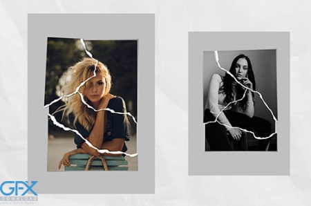 دانلود افکت لایه باز فتوشاپ عکس کاغذ پاره