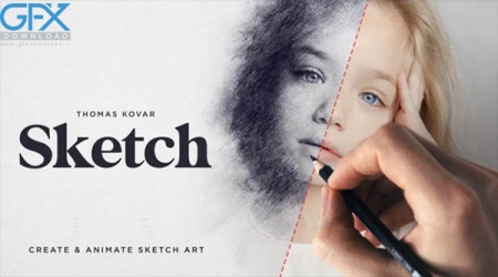 دانلود پروژه افتر افکت ساخت طراحی با مداد Sketch
