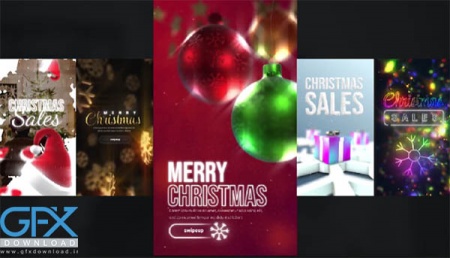 پروژه افتر افکت 5 استوری اینستاگرام کریسمس