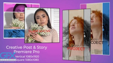 پروژه آماده پریمیر استوری و پست اینستاگرام خلاقانه