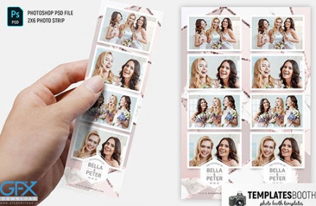 فایل لایه باز قاب عکس عروسی رزگلد