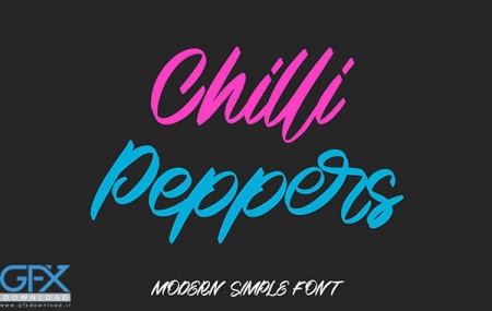 دانلود فونت Chilli Peppers