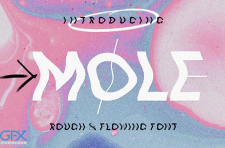دانلود رایگان فونت تزئینی MOLE