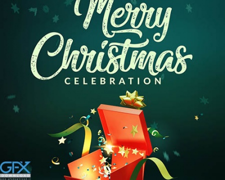 قالب رایگان اینستاگرام لایه باز با موضوع کریسمس