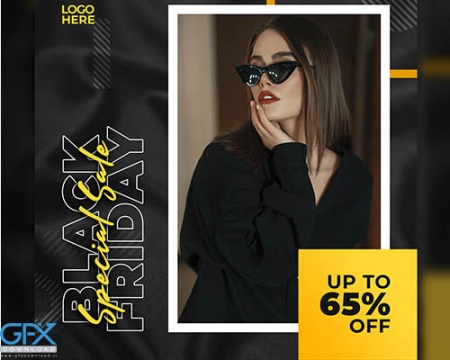 دانلود رایگان قالب پست اینستاگرام جمعه سیاه