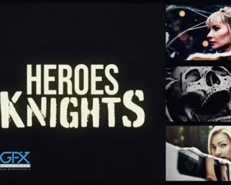 پروژه افتر افکت لوگو Heroes Knights Logo