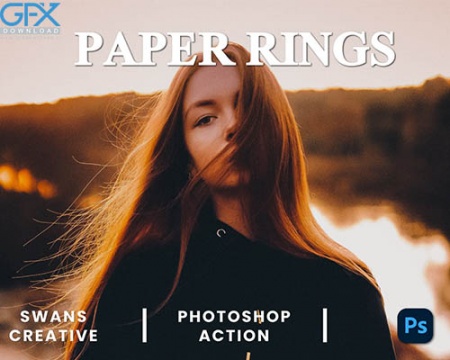 اکشن فتوشاپ حلقه های کاغذی Paper Rings