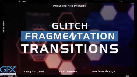 ترانزیشن پریمیر گلیچ Glitch Fragmentation