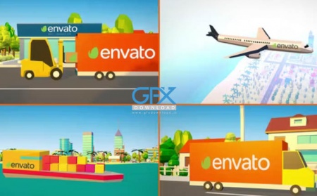 پروژه آماده افتر افکت تیزر تبلیغاتی ارسال و دلیووری