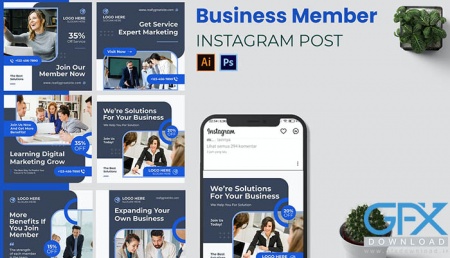 قالب پست اینستاگرام تجاری