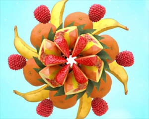 پروژه افتر افکت لوگو با انواع میوه