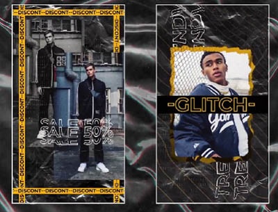 پروژه افتر افکت استوری اینستاگرام گلیچ