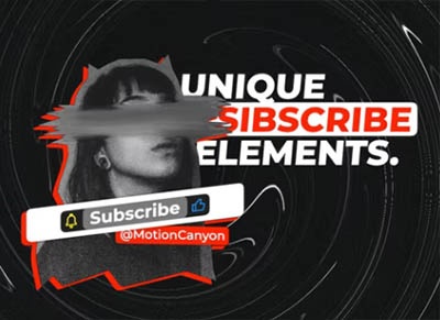 دانلود پروژه پریمیر زیرنویس سابسکرایب یوتیوب