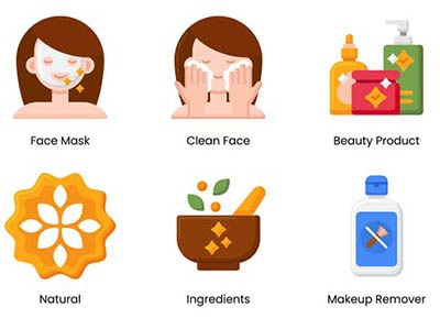 دانلود 120 آیکون مراقبت از پوست