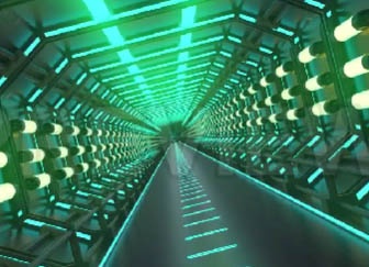 فوتیج بک گراند تونل علمی تخیلی