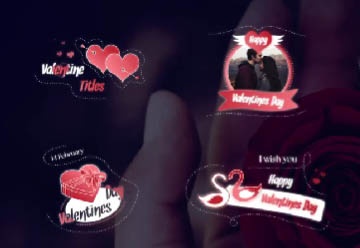 دانلود پروژه افتر افکت عناوین ولنتاین