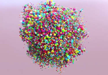 پروژه افتر افکت نمایش لوگو توپ های رنگی