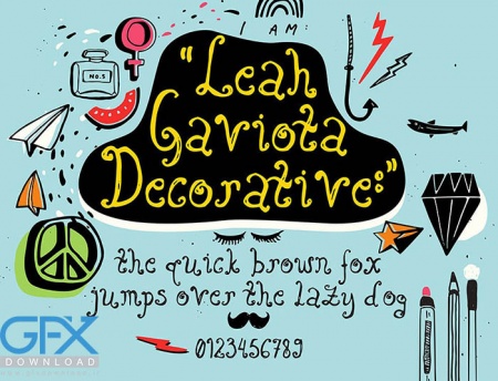 دانلود فونت Leah Gaviota