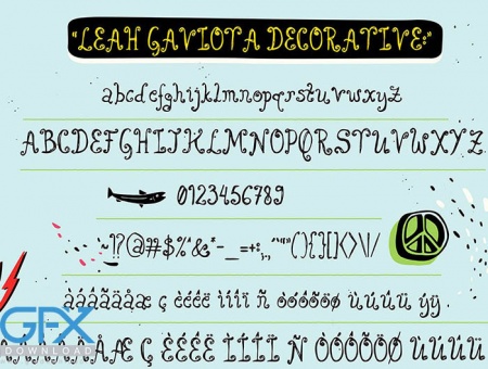 فونت رایگان Leah Gaviota