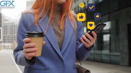 پروژه افتر افکت آیکون های شبکه های اجتماعی